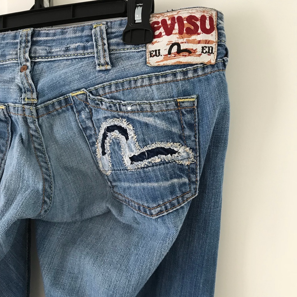 Evisu cropped jeans